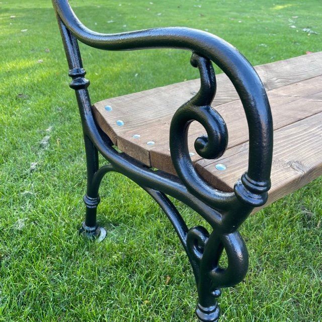 A 1900's German Cast Iron Ended Bench photo buy