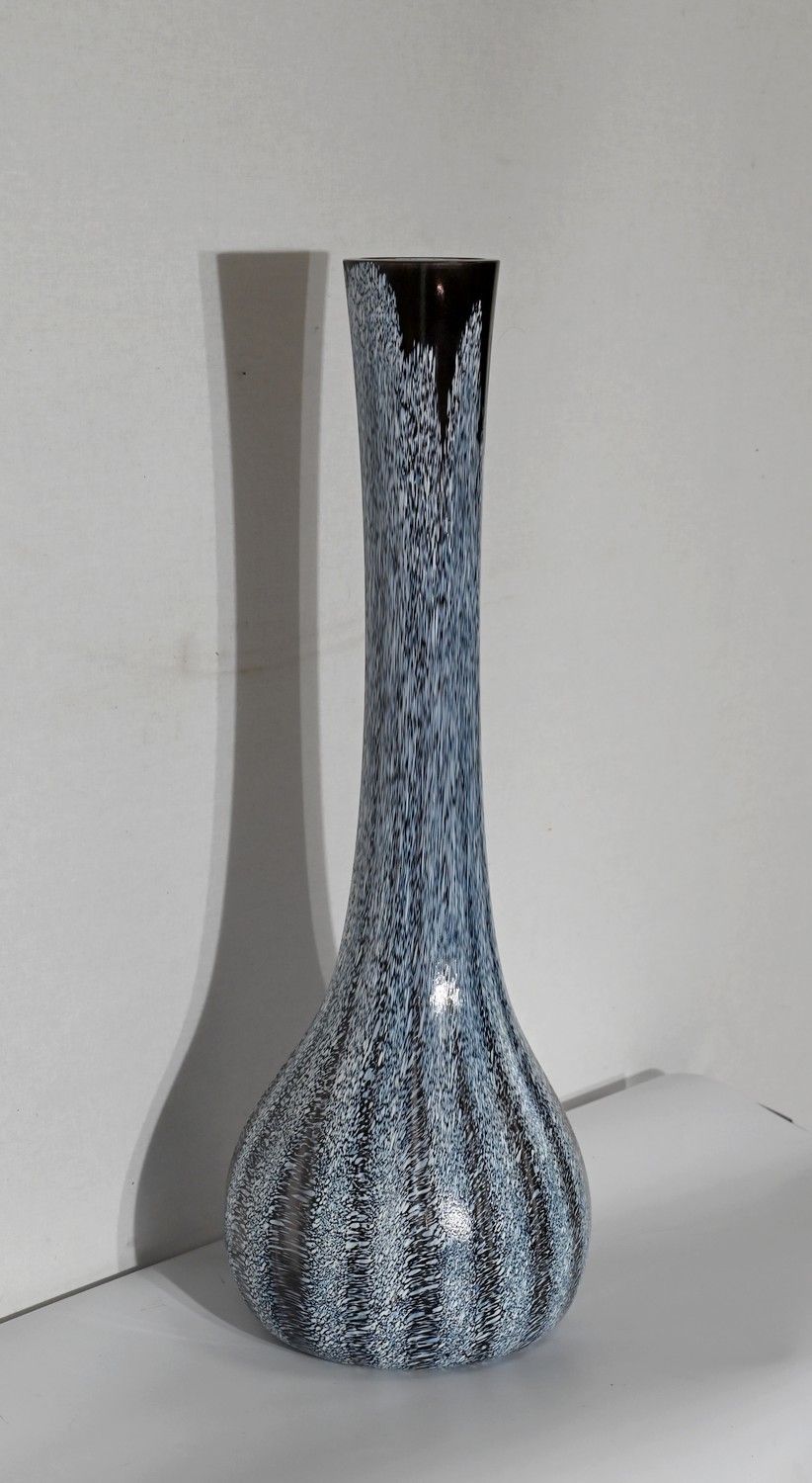 Marbled Glass Vase, After The Cristallerie Clichy – 1930 photo furniture