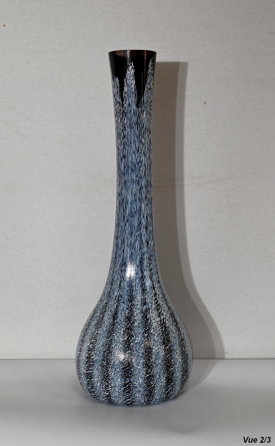Marbled Glass Vase, After The Cristallerie Clichy – 1930 photo vinterior