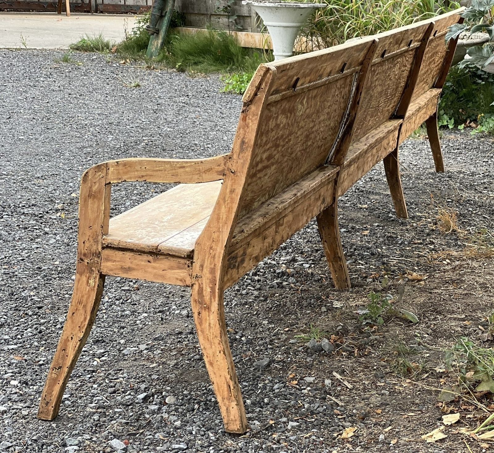 photo vintage Very Long French Dining Bench, 1800s