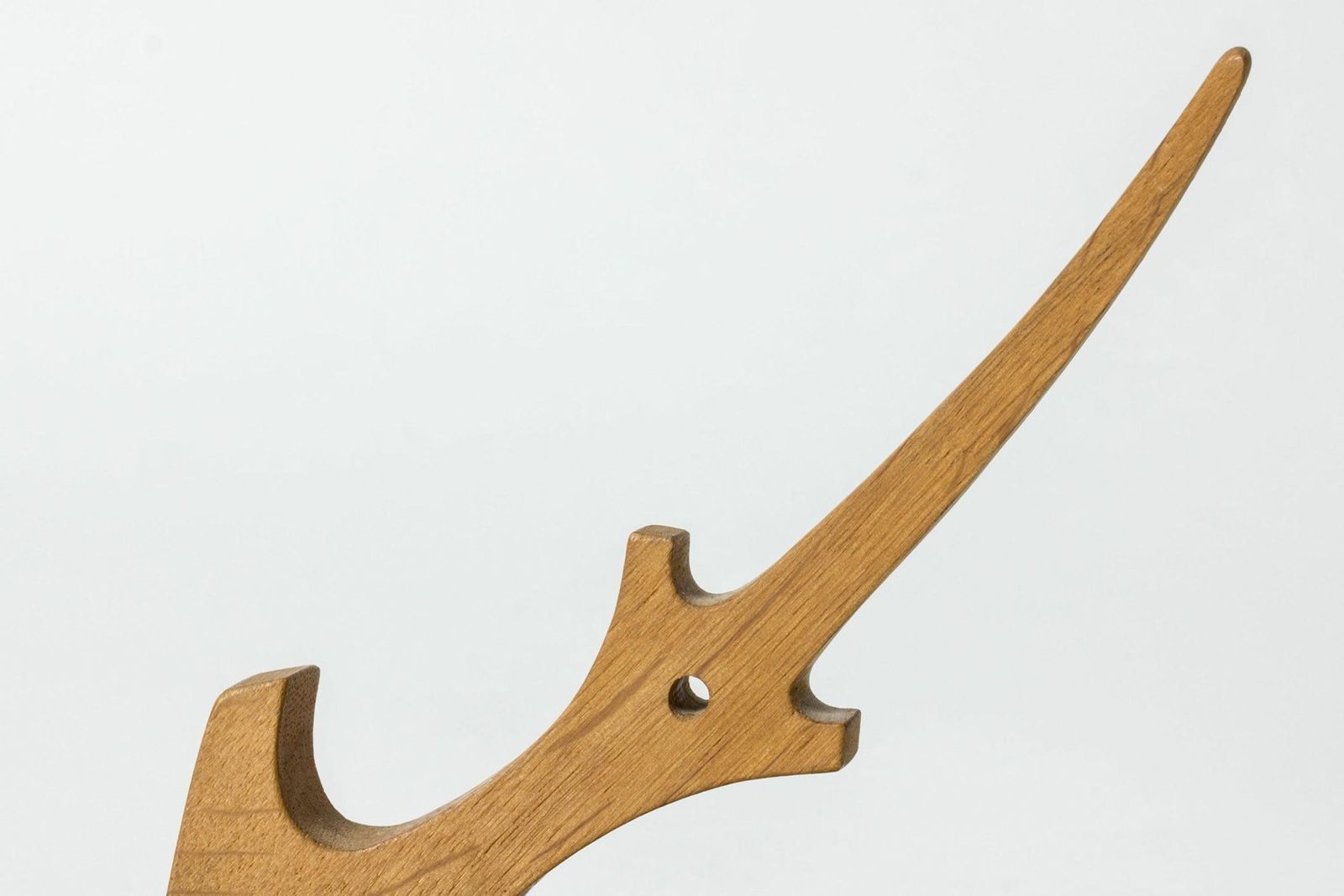 Scandinavian Modern Teak Anchor Sculpture By Johnny Mattsson, 1950s photo vinterior