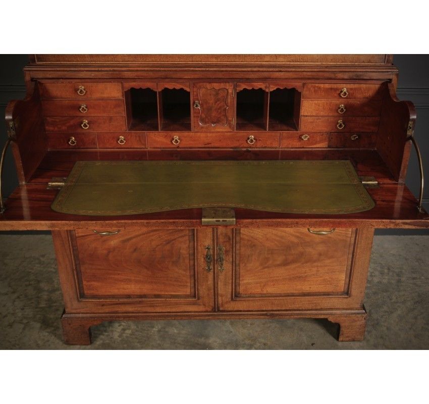 18th Century Tall Mahogany Architects Secretaire Chest photo for sale