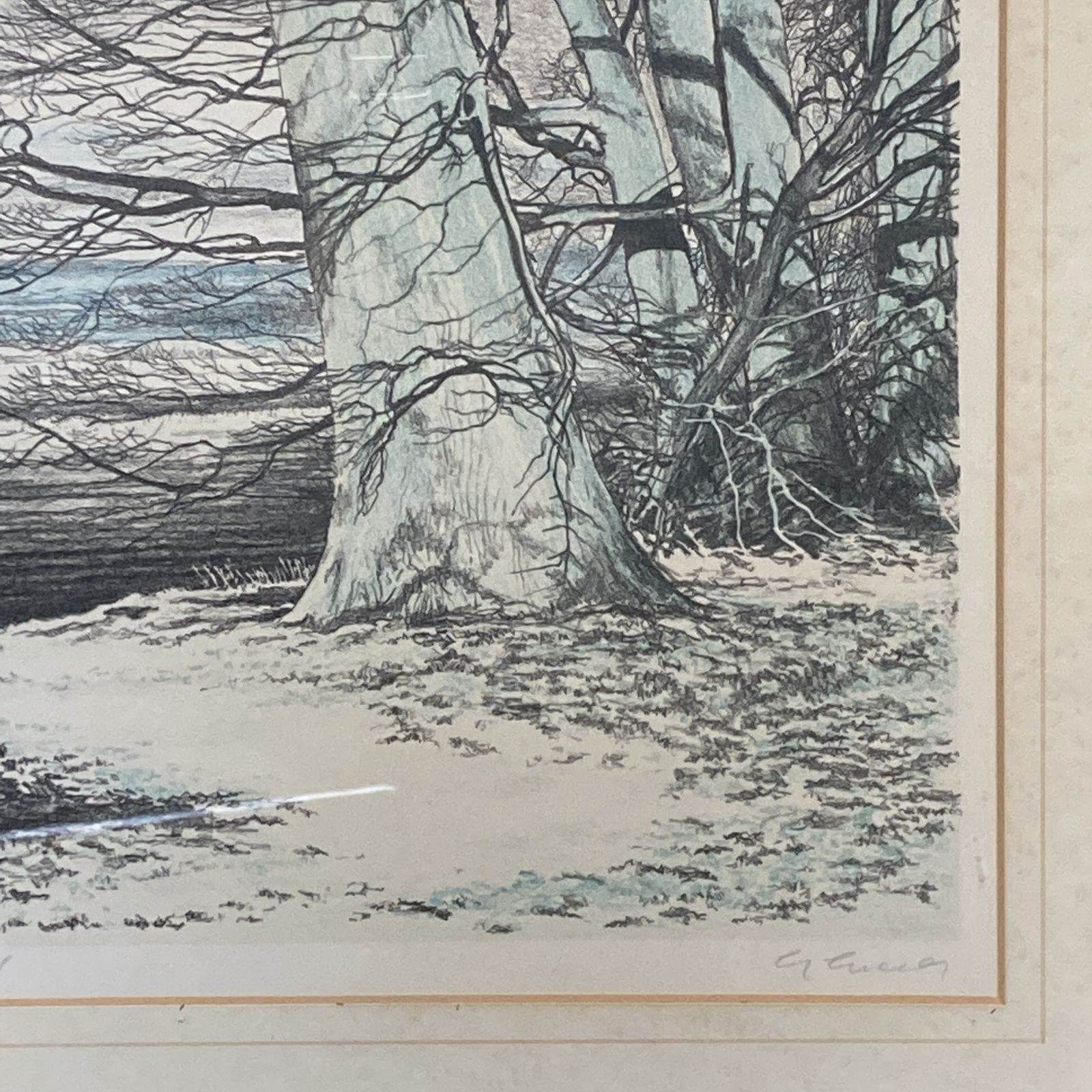 Badbury Hill Fort By George Guest, Circa 1960's photo for sale