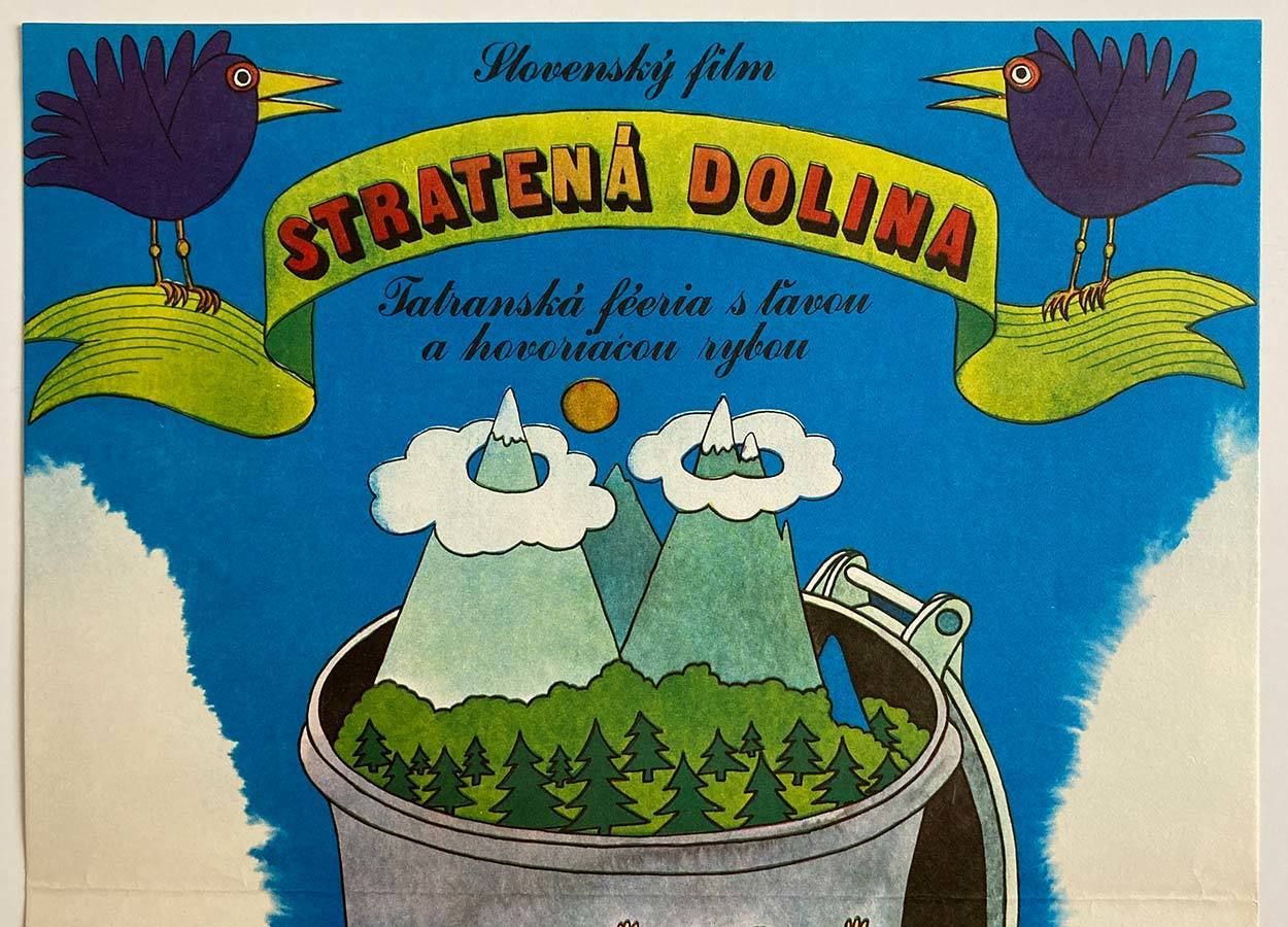 Original Film Poster, The Lost Lowlands, Jan Meisner, 1976, Genuine Czech Vintage Print photo furniture