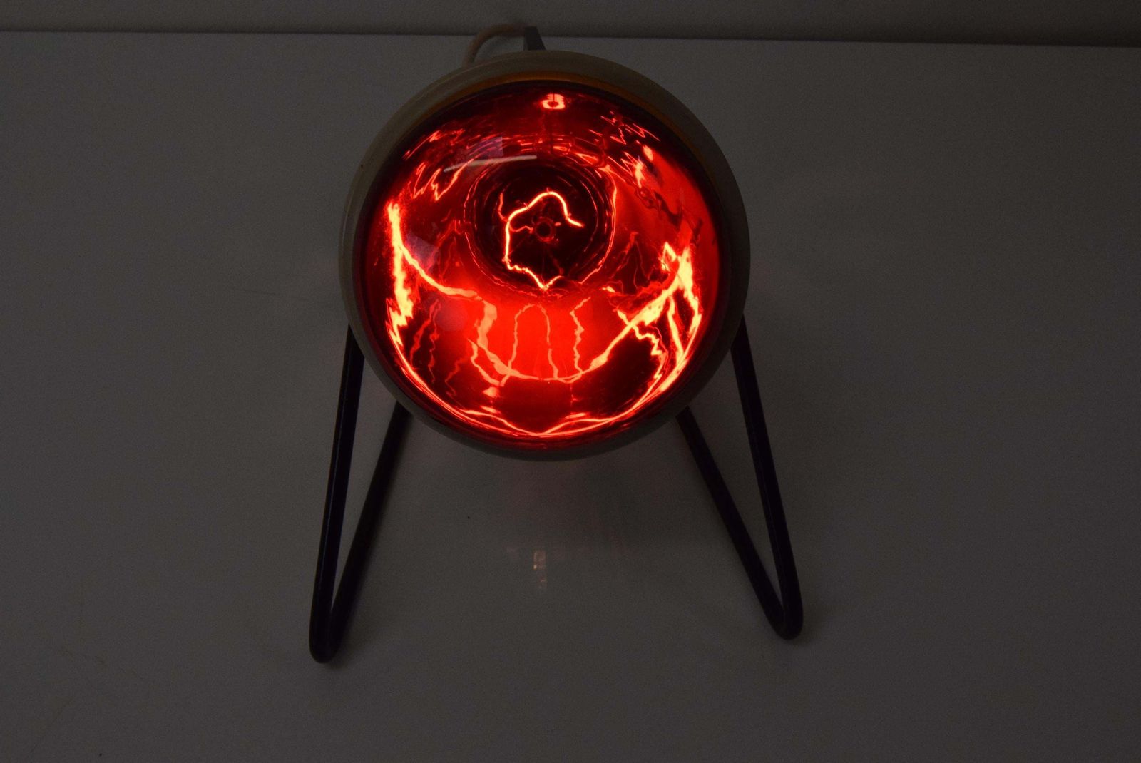 photo for sale Mid Century Infra Table Lamp,Red Light,Circa 1980's.
