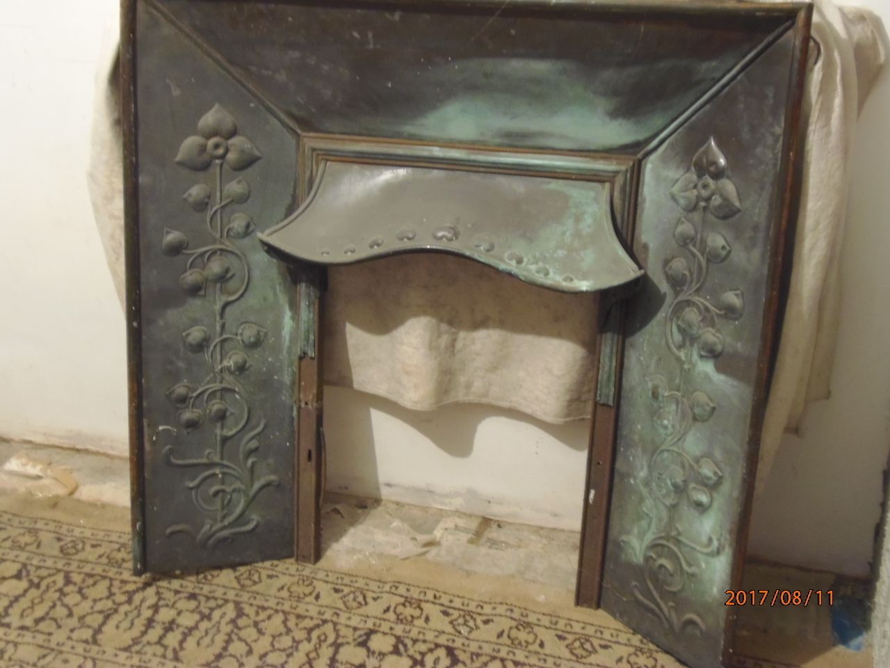 Arts & Crafts Copper Fireplace photo furniture