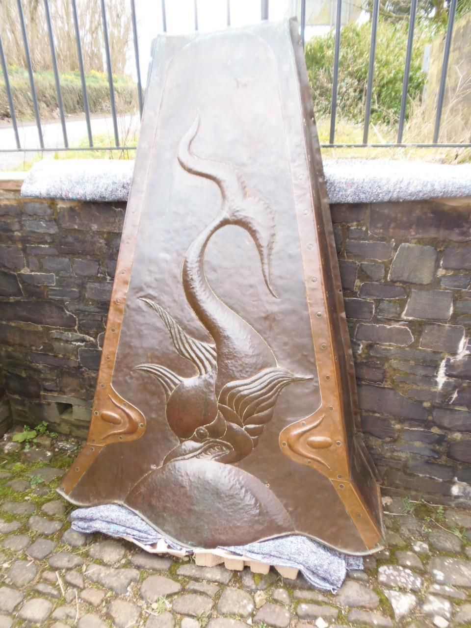 Copper Arts And Crafts  Fire Hood. .Newlyn/Pearson Style . photo 8000.0