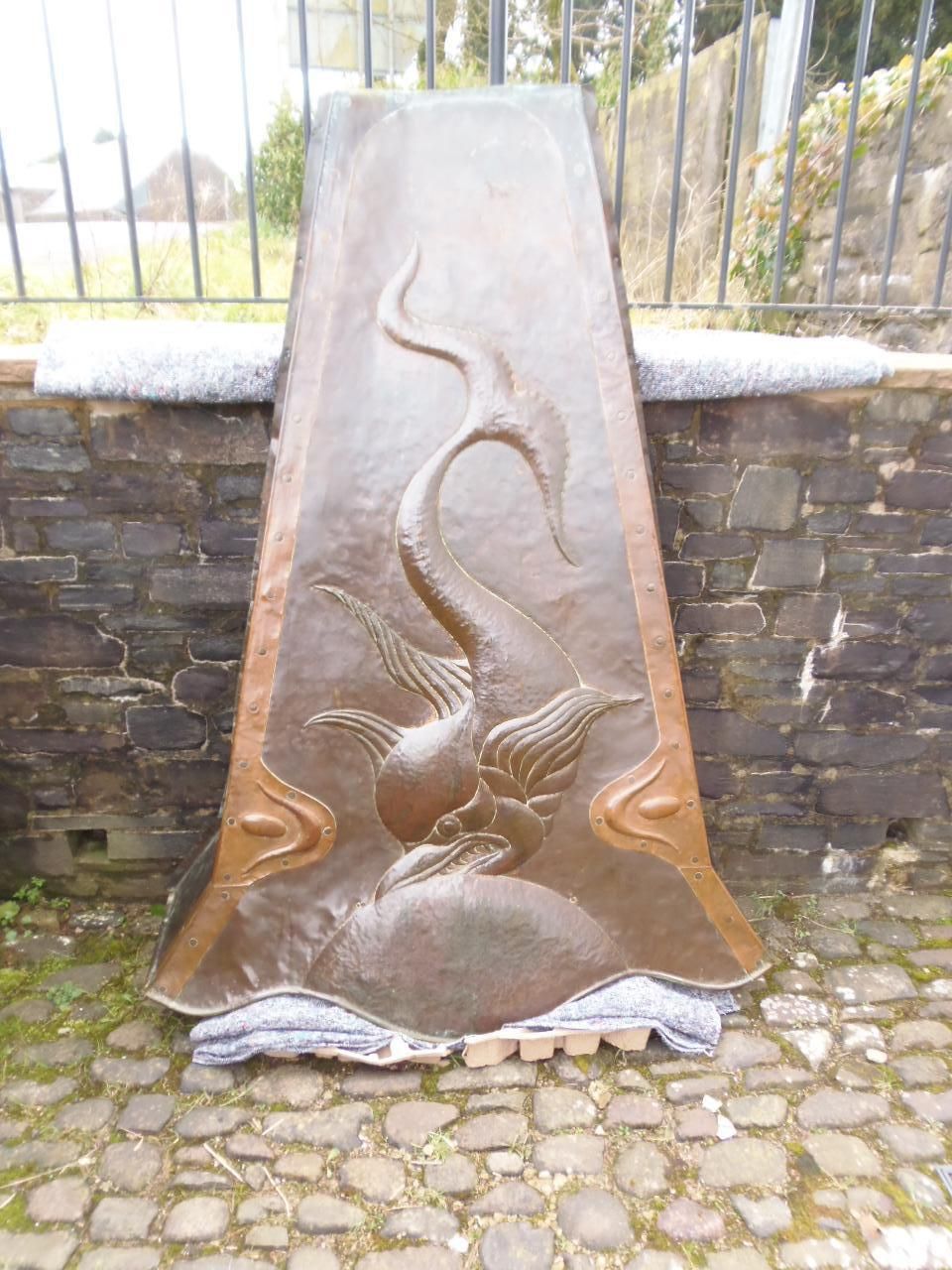 Copper Arts And Crafts  Fire Hood. .Newlyn/Pearson Style . photo vinterior