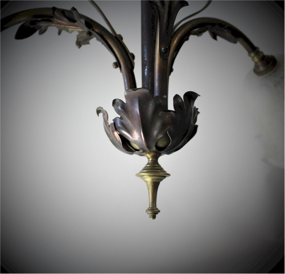 Three Branch Arts And Crafts Ceiling Light photo 350.0