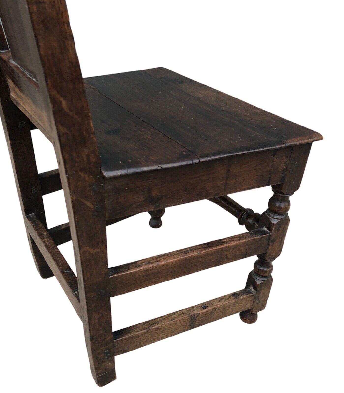 Handsome Antique Carved Oak Hall Chair photo furniture