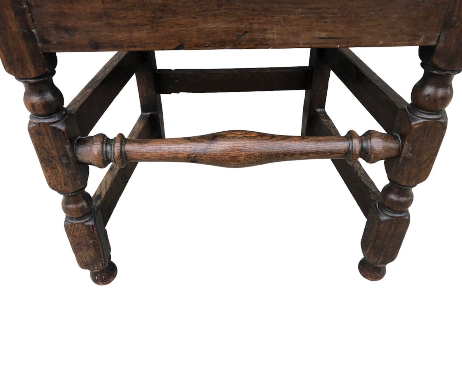 Furniture Handsome Antique Carved Oak Hall Chair photo