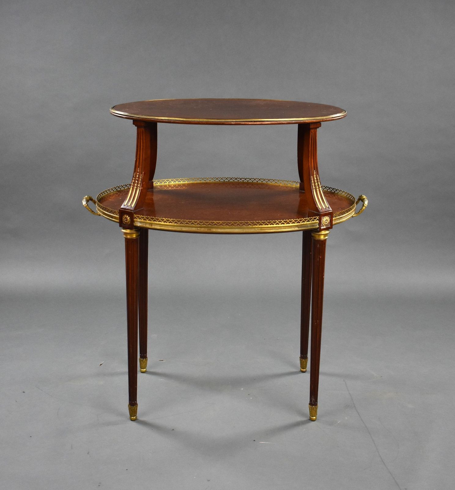 19th Century French Mahogany Etagere photo furniture