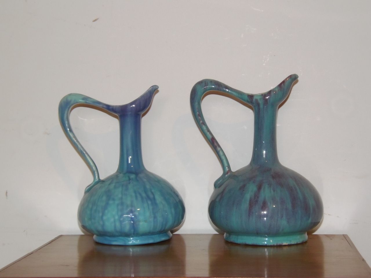 Christopher Dresser Style Vases Unique Shape photo vintage
