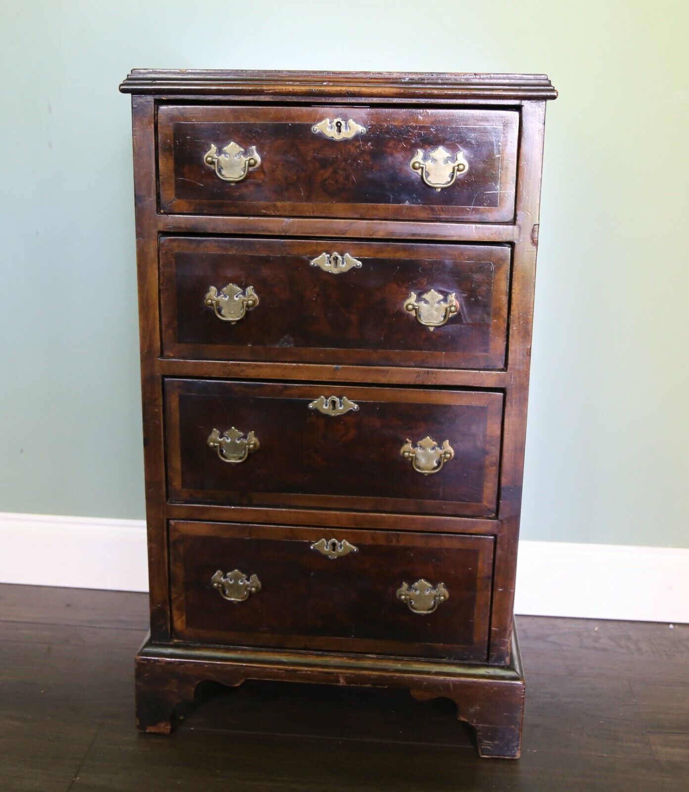 Chest Of Drawers Mahogany And Crossbanded Bachelors Chest photo vintage