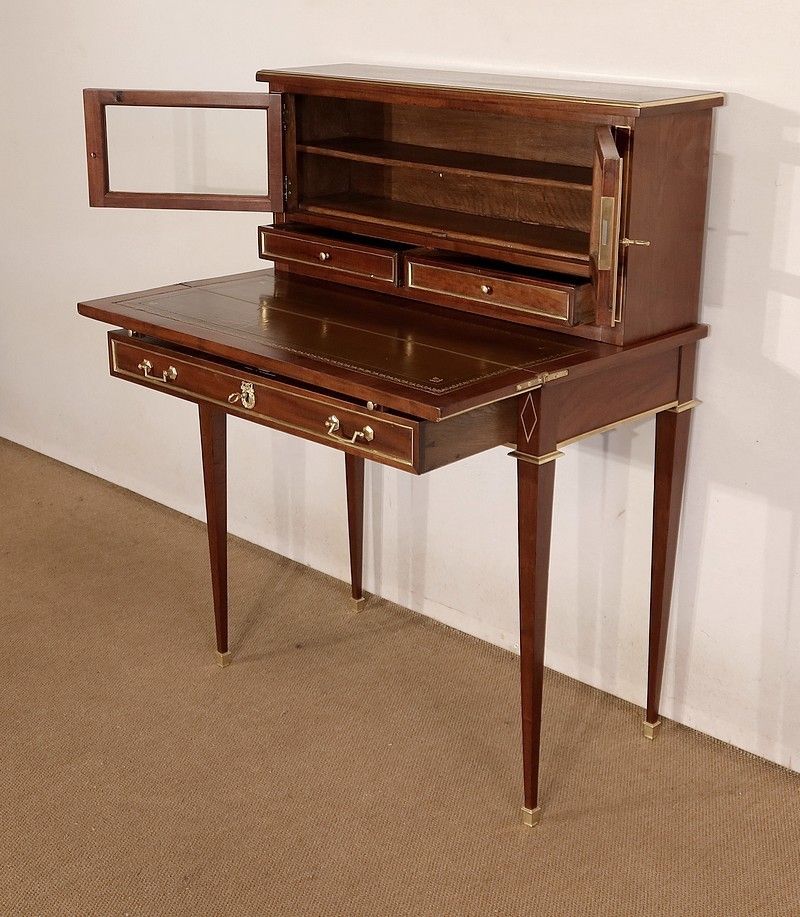 Bonheur Du Jour In Mahogany, Louis XVI Style – Mid 19th Century photo for sale