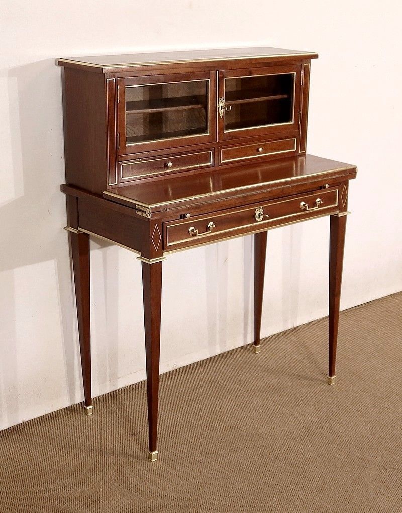 Bonheur Du Jour In Mahogany, Louis XVI Style – Mid 19th Century photo Furniture