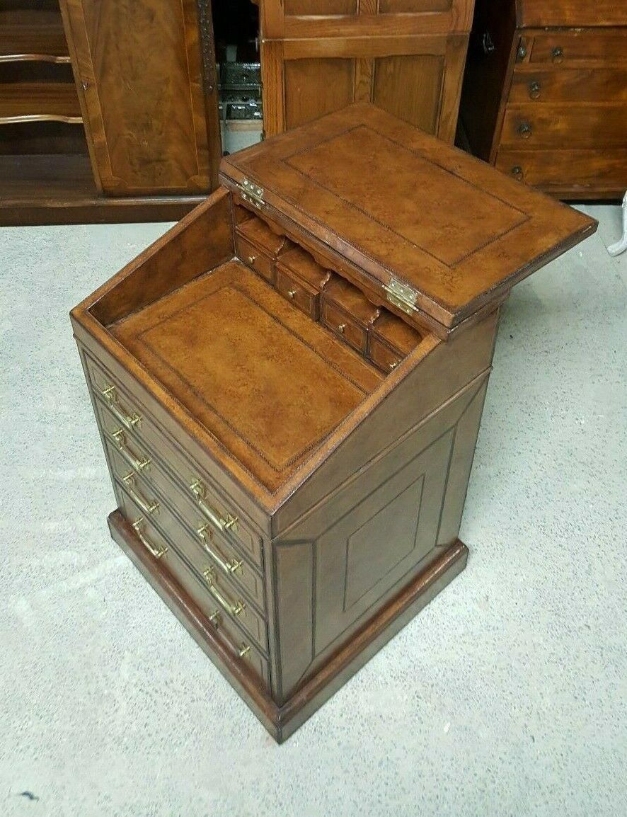 Maitland Smith Leather Davenport Desk photo 575.0