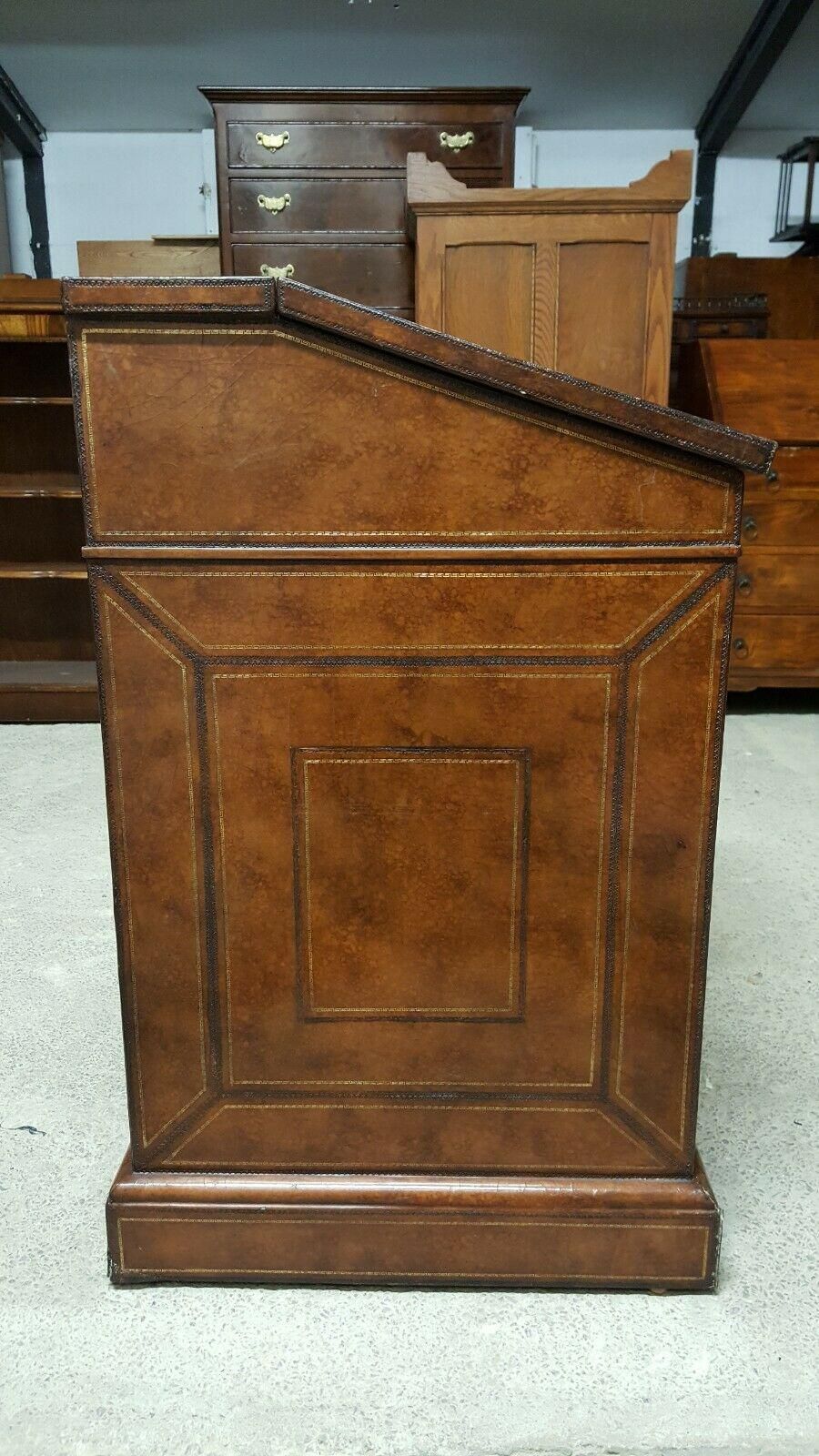 photo for sale Maitland Smith Leather Davenport Desk
