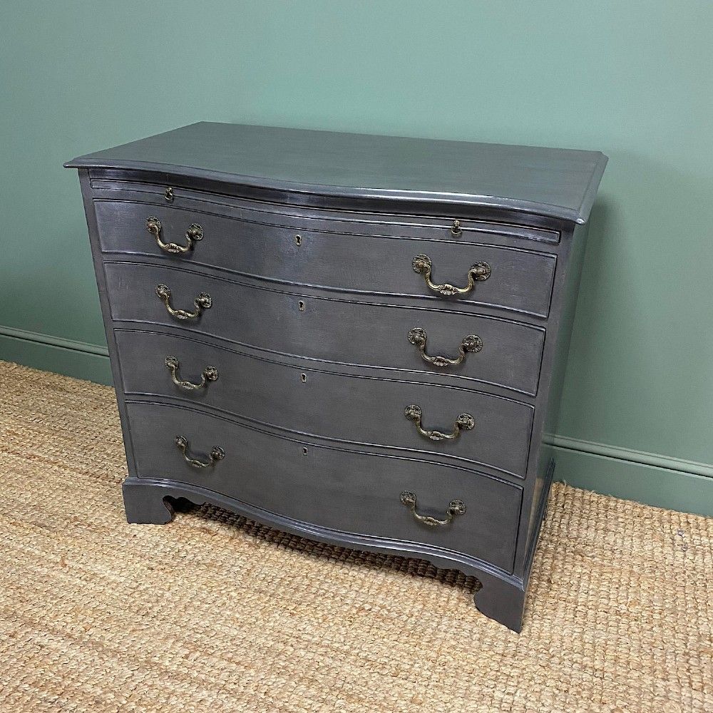 Quality Antique Painted Serpentine Chest photo 695.0