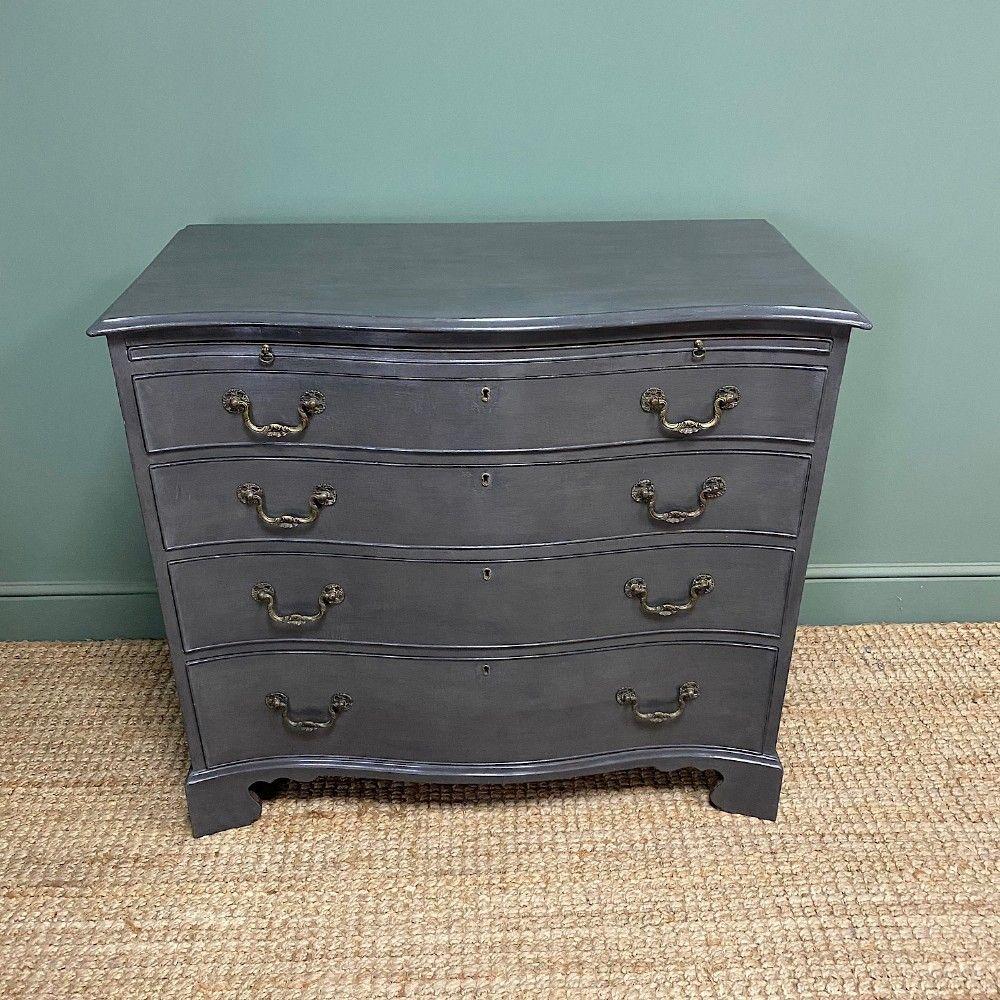 Quality Antique Painted Serpentine Chest photo vinterior
