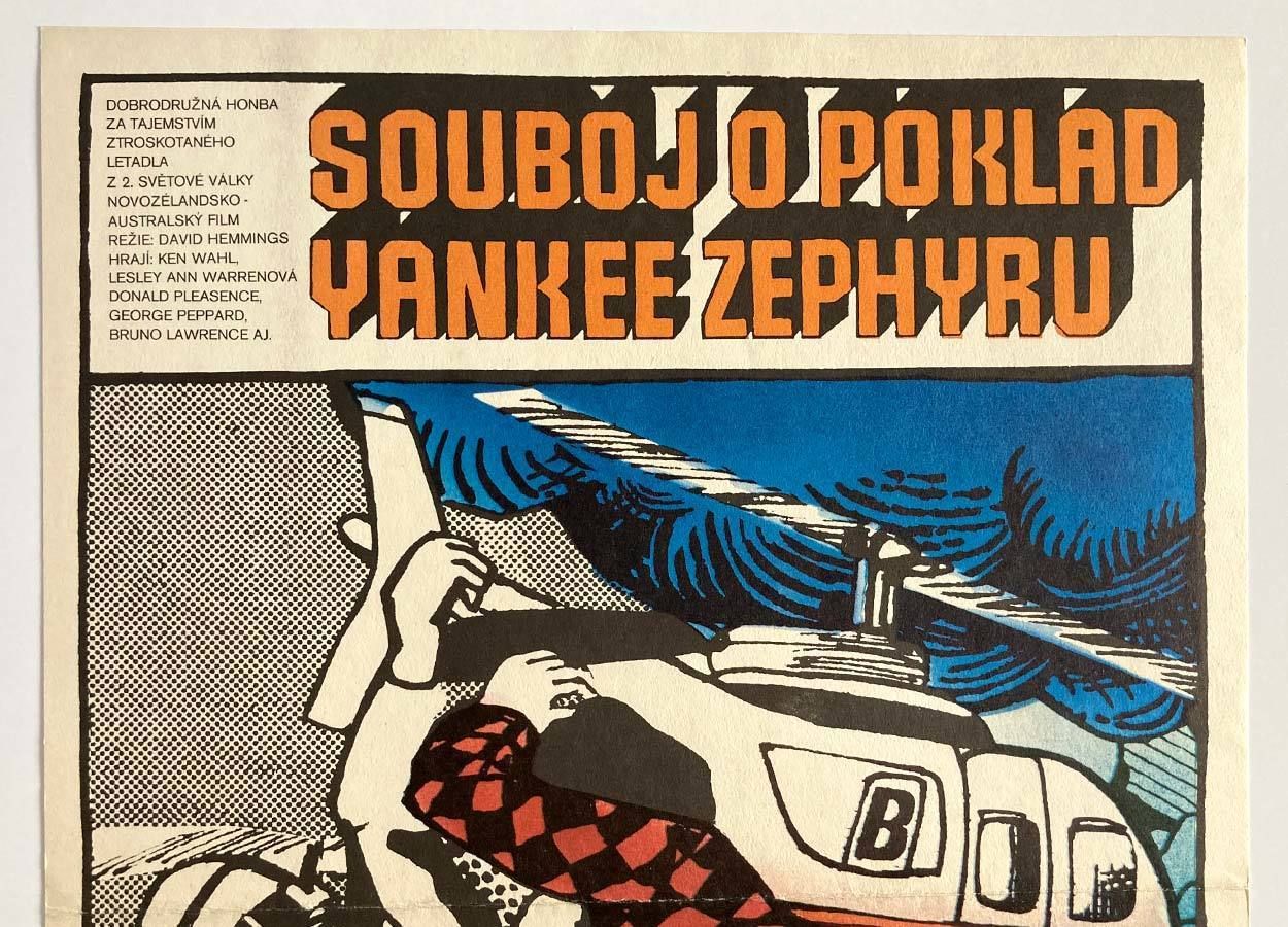 Original Film Poster, Treasure Of The Yankee Zephyr, Karel Míšek, 1983, Genuine Czech Vintage Print photo furniture