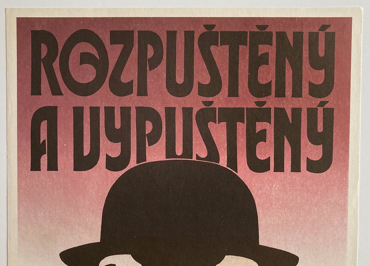 Original Film Poster, Dissolved And Effused, P. Mavrov, 1980, Genuine Czech Vintage Print photo Art