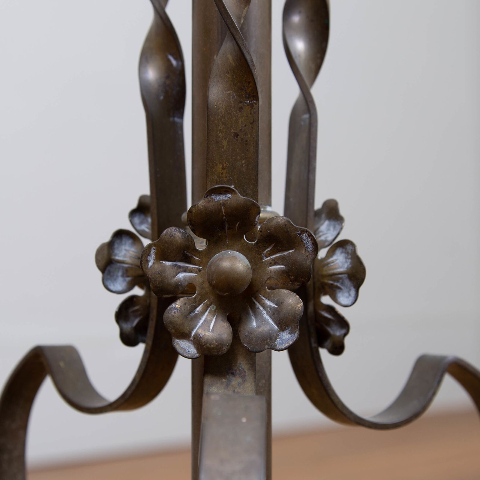 photo for sale Vintage Brass Telescopic Floor Lamp