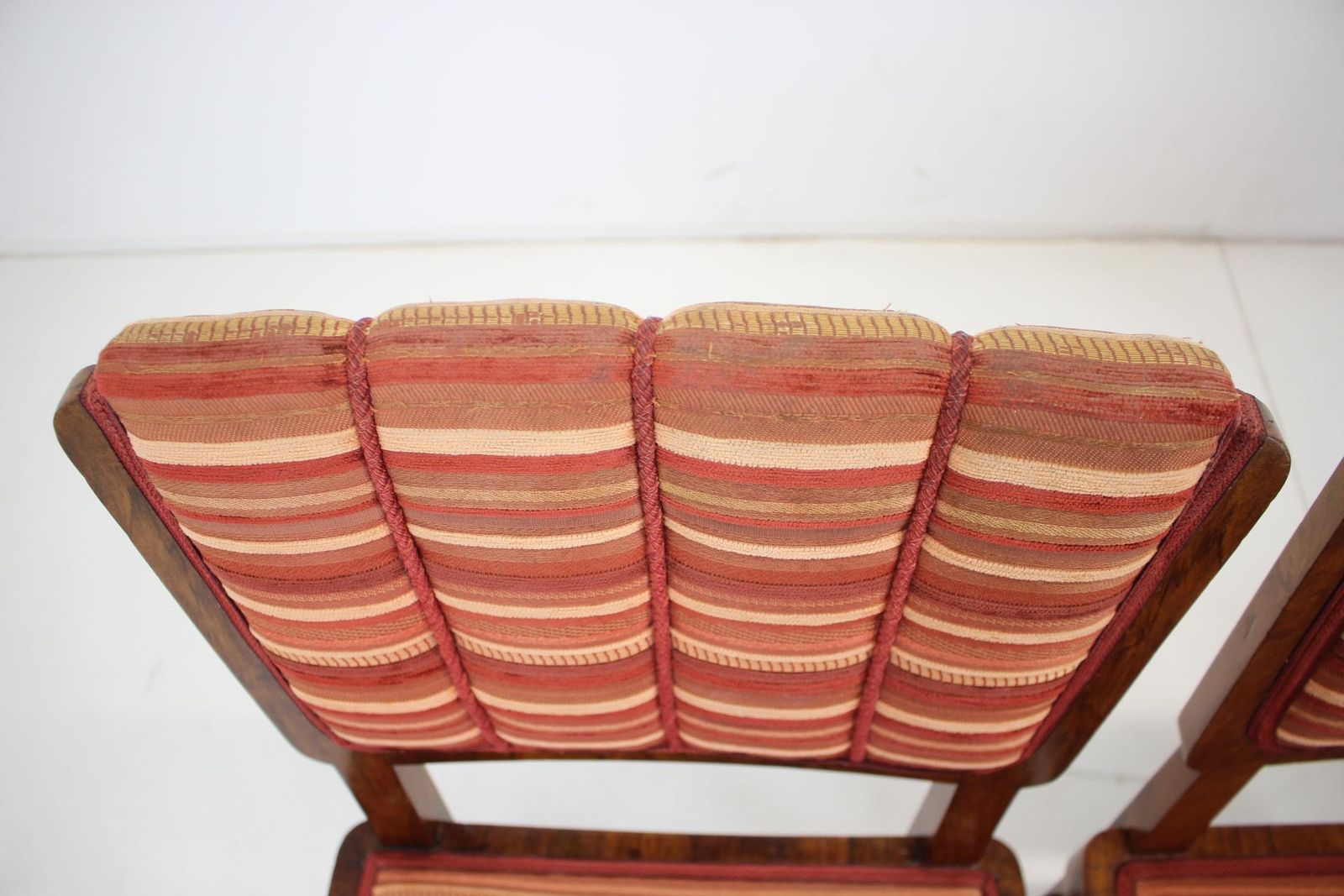 1930s Set Of 4 Art Deco Dining Chairs, Czechoslovakia photo vintage