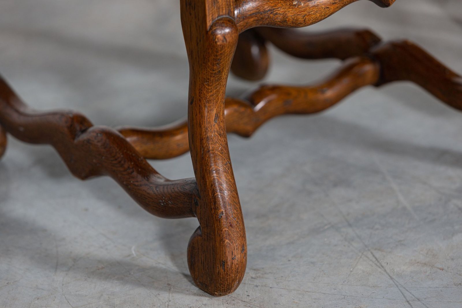 photo buy Set Of 6 French Louis XIV Style Oak Chairs