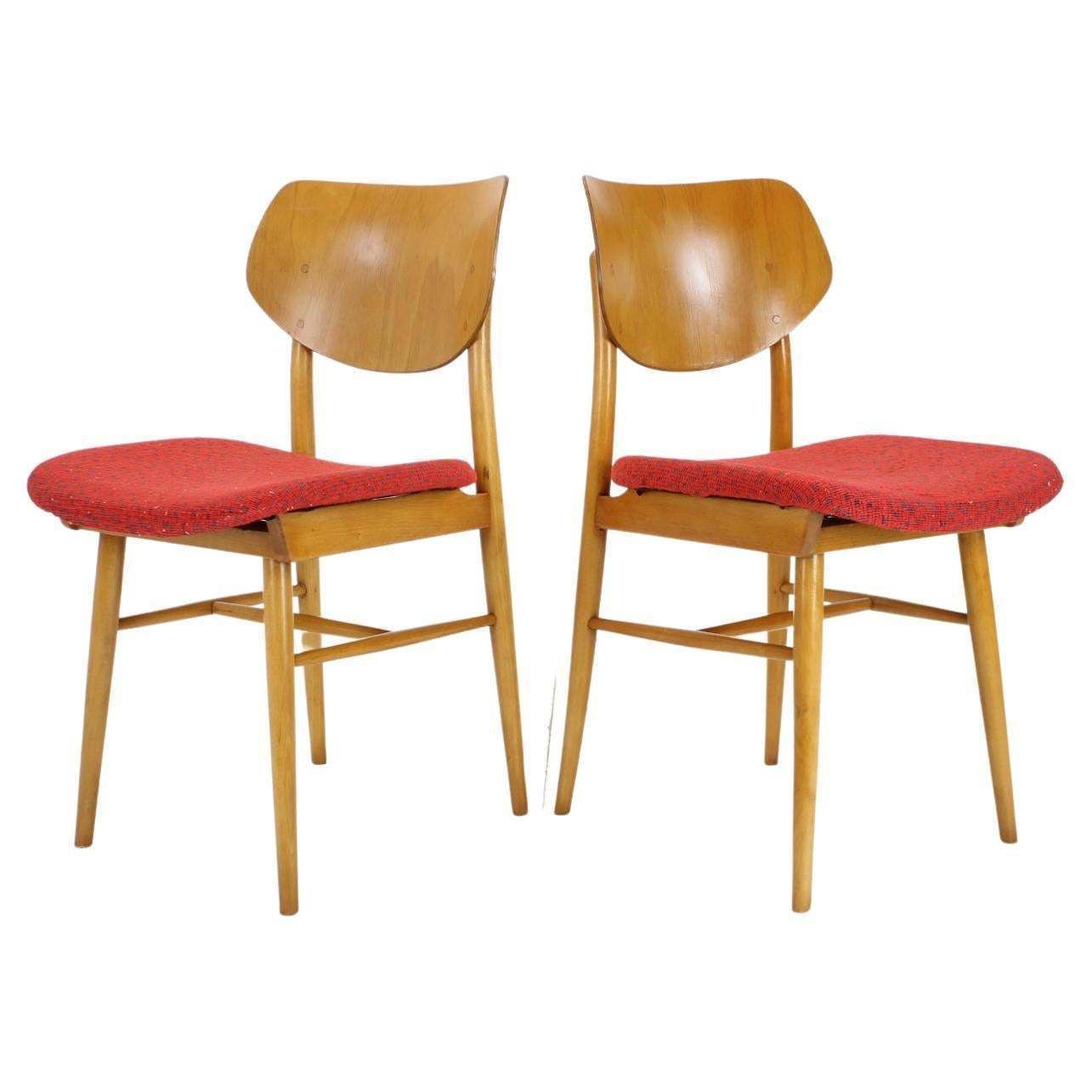 Pair Of Chairs By Ton, 1965 Czechoslovakia