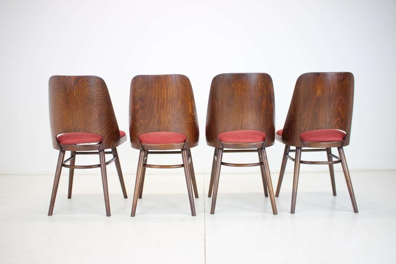photo furniture 1960s Set Of 4 Oswald Haerdtl Dining Chairs For Ton/Thonet, Czechoslovakia