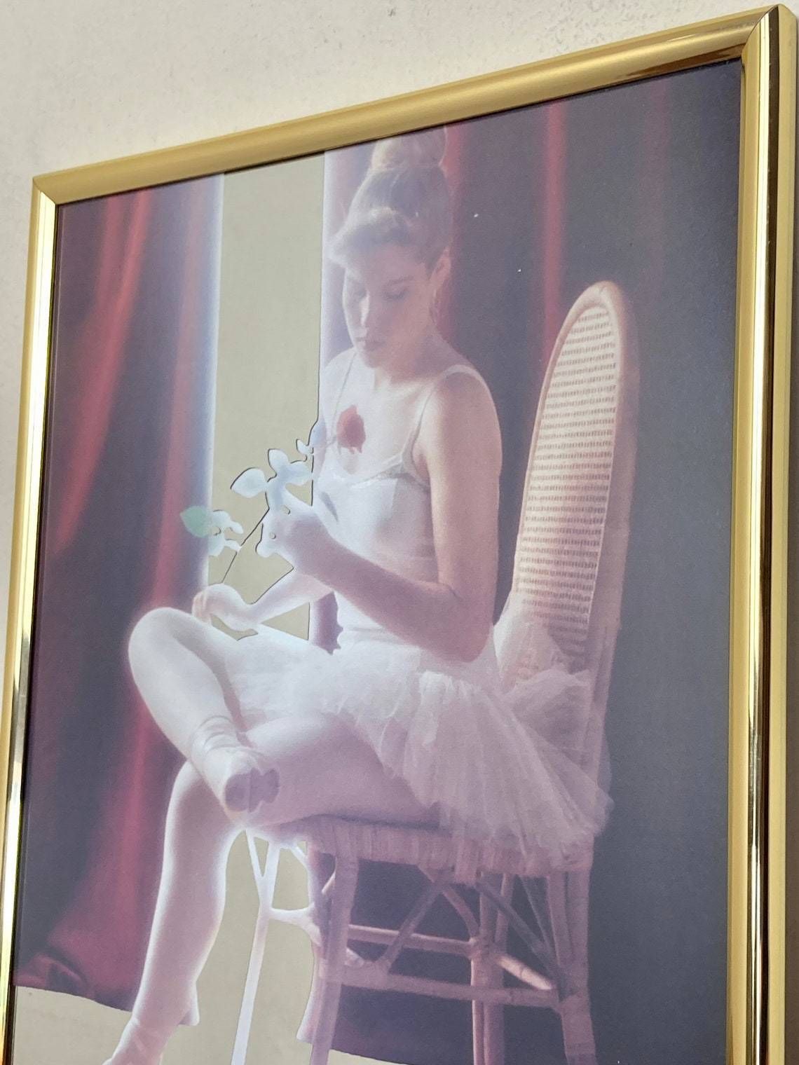 Stylish Vintage Art Nouveau Ballerina Ballet Decorative Mirror Wall Art Collectibles Piece Christmas Gift photo Art