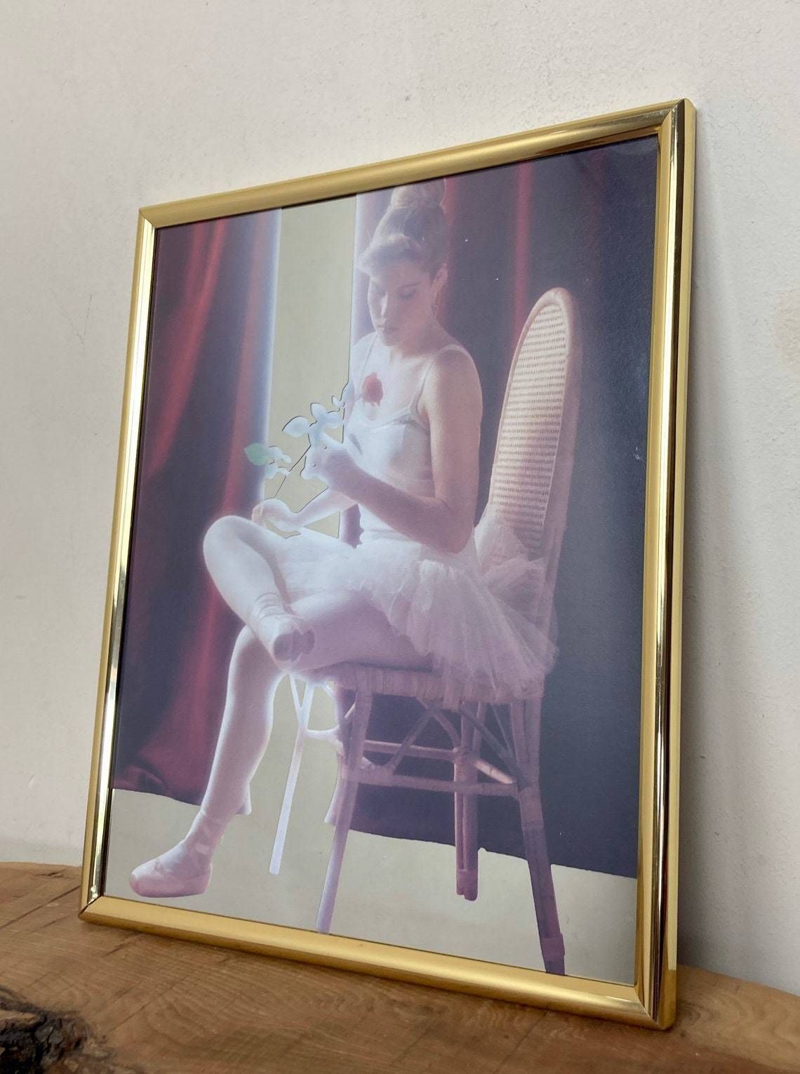 Stylish Vintage Art Nouveau Ballerina Ballet Decorative Mirror Wall Art Collectibles Piece Christmas Gift photo 65.0