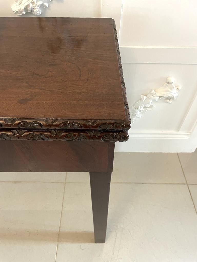 Antique 18th Century Chippendale Mahogany Carved Card Table photo Furniture
