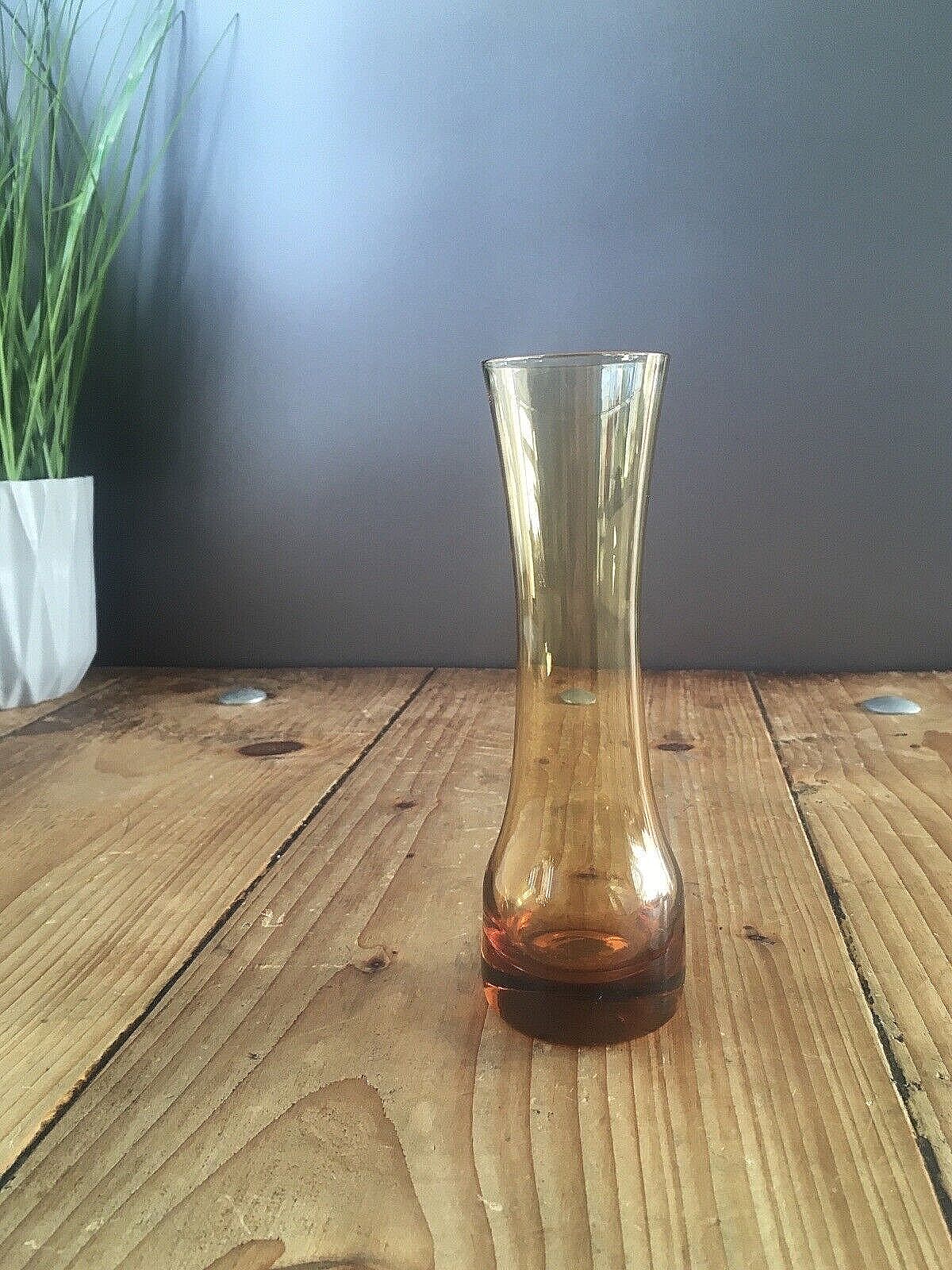 Retro 60's 70's Scandinavian Glass Vase Swedish Aseda Sea Glasbruk Kosta Boda photo vinterior
