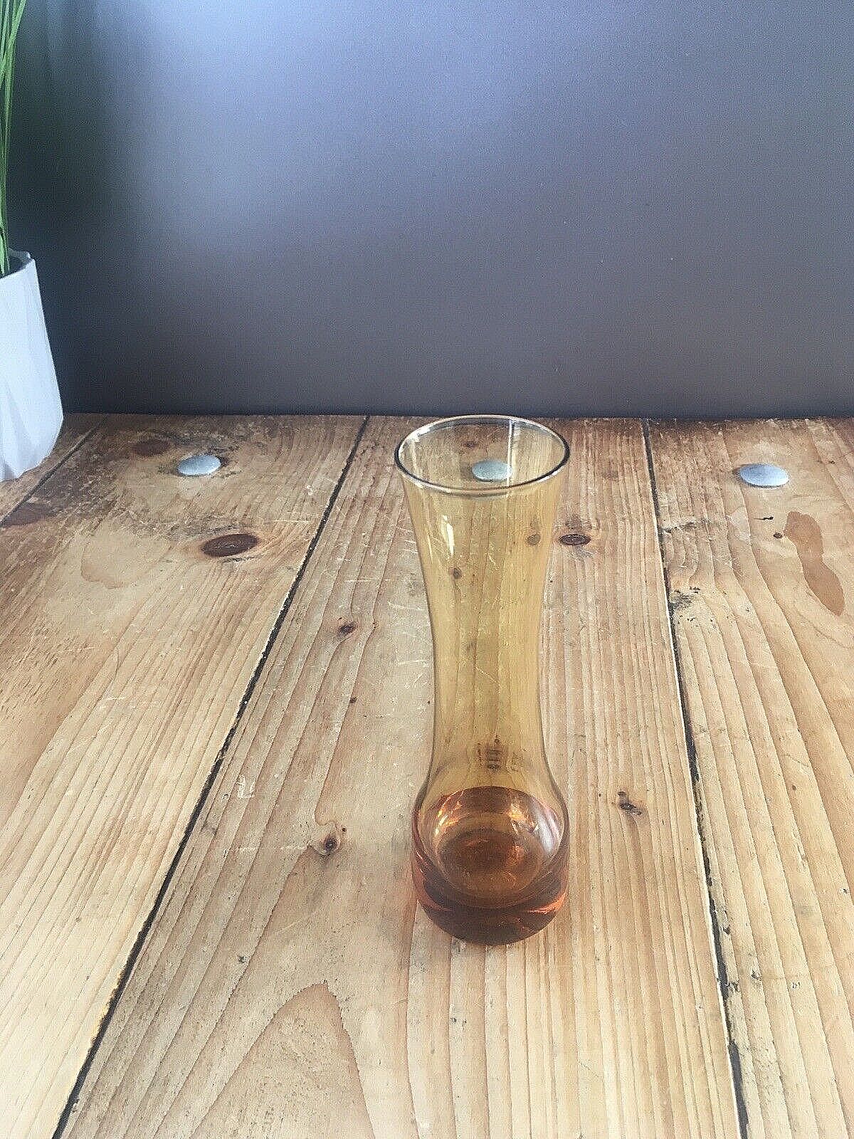 Retro 60's 70's Scandinavian Glass Vase Swedish Aseda Sea Glasbruk Kosta Boda photo buy