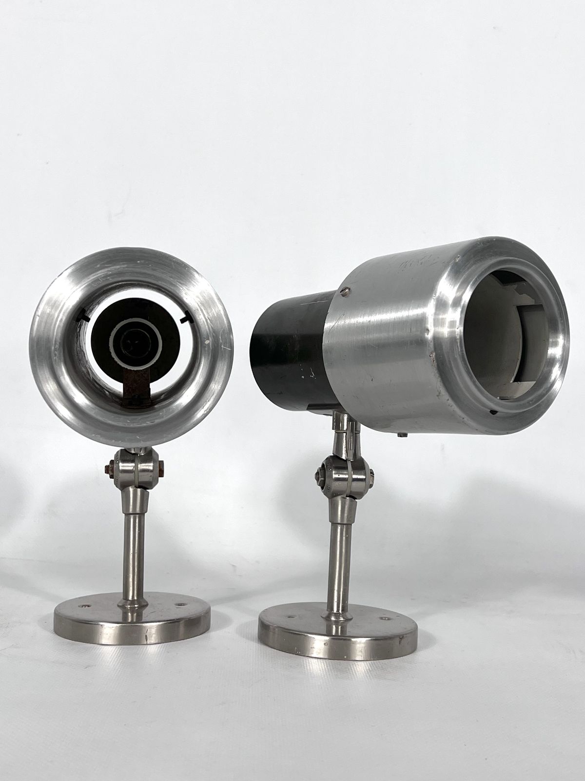 Mid Century Rare Pair Of Stilnovo Adjustable Sconces Or Spotlights. Italy 1950. photo Lighting
