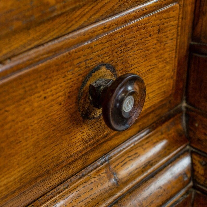 Large Antique Oak Housekeepers Cupboard photo vinterior