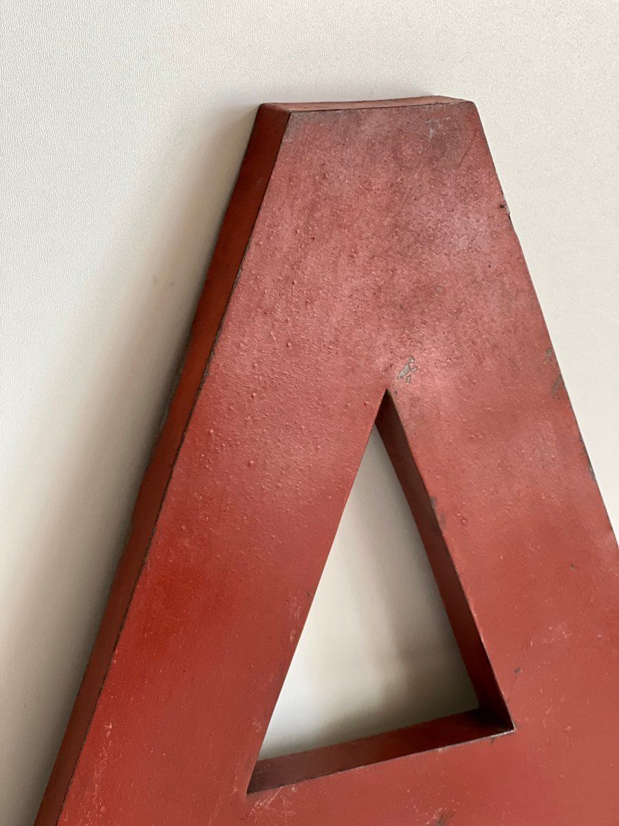 Industrieel Letterbord 'Eat', 1950, Set Van 3 photo furniture