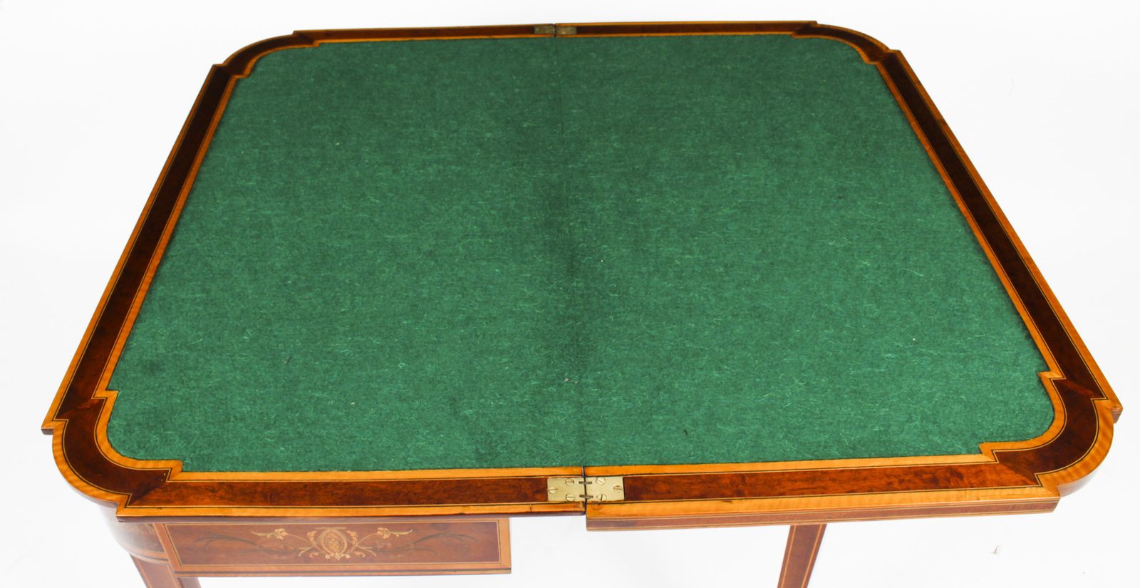3350.0 Victorian Mahogany & Inlaid Card Games Table C.1860 19th C photo