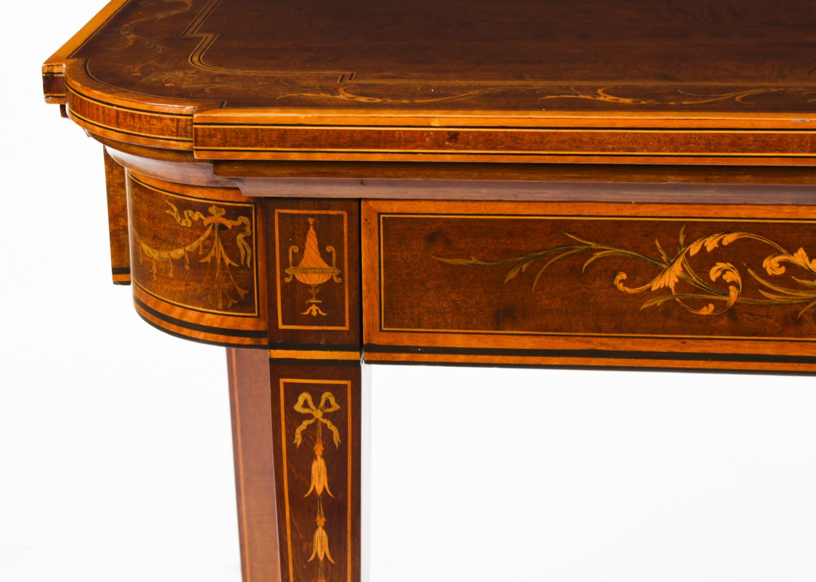photo buy Victorian Mahogany & Inlaid Card Games Table C.1860 19th C