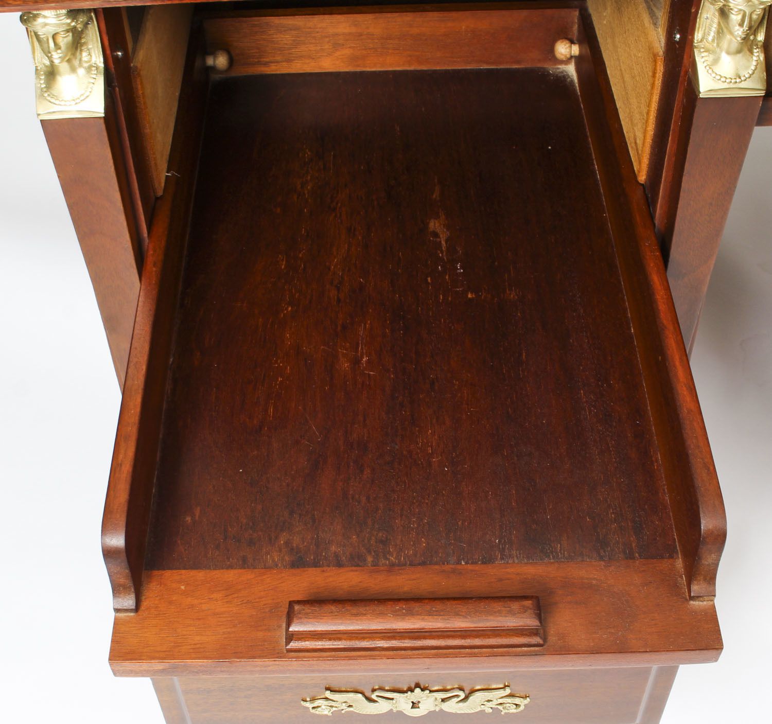 photo vintage Antique French Empire Revival Ormolu Mounted Desk C1880 19th Century