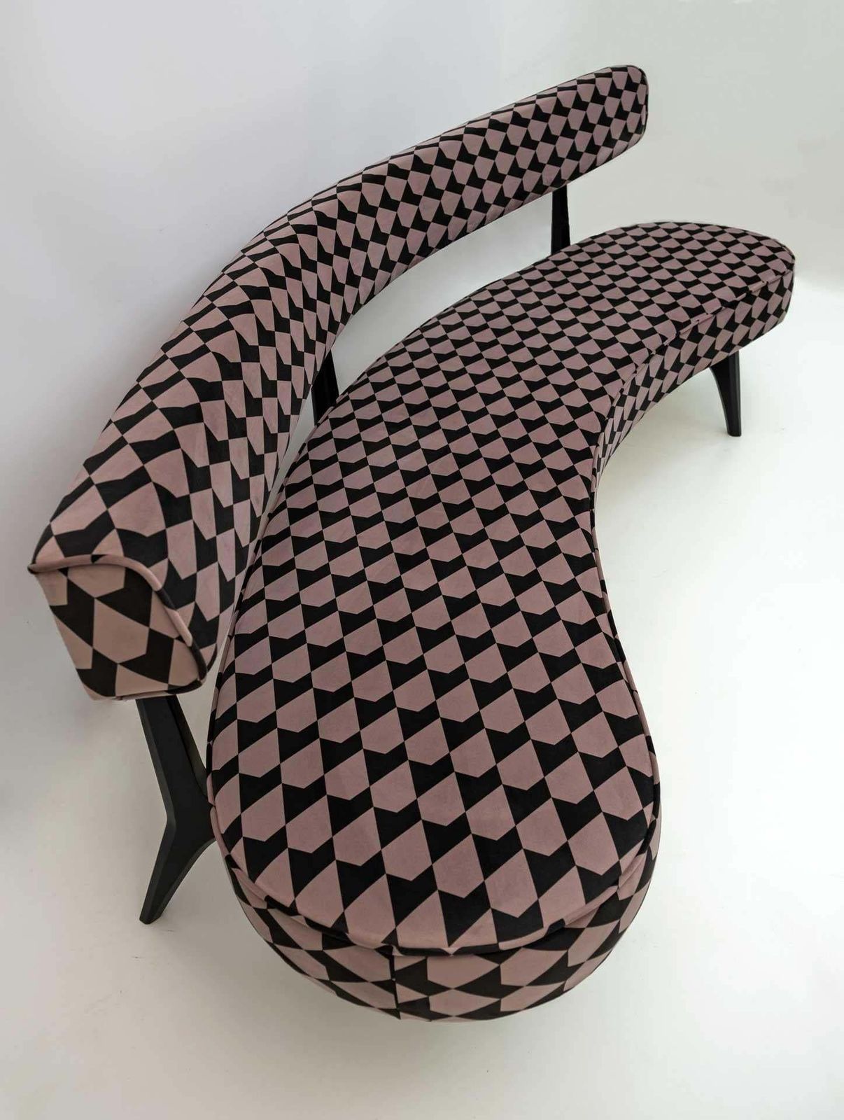 Mid Century Modern Curved Sofa Vladimir Kagan's Floating Sofa photo 21182.0