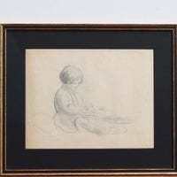'Portrait Of A Young Girl Writing' By Guillaume Dulac (Circa 1920s)