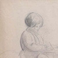 'Portrait Of A Young Girl Writing' By Guillaume Dulac (Circa 1920s) photo Art