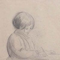 'Portrait Of A Young Girl Writing' By Guillaume Dulac (Circa 1920s) photo 600.0
