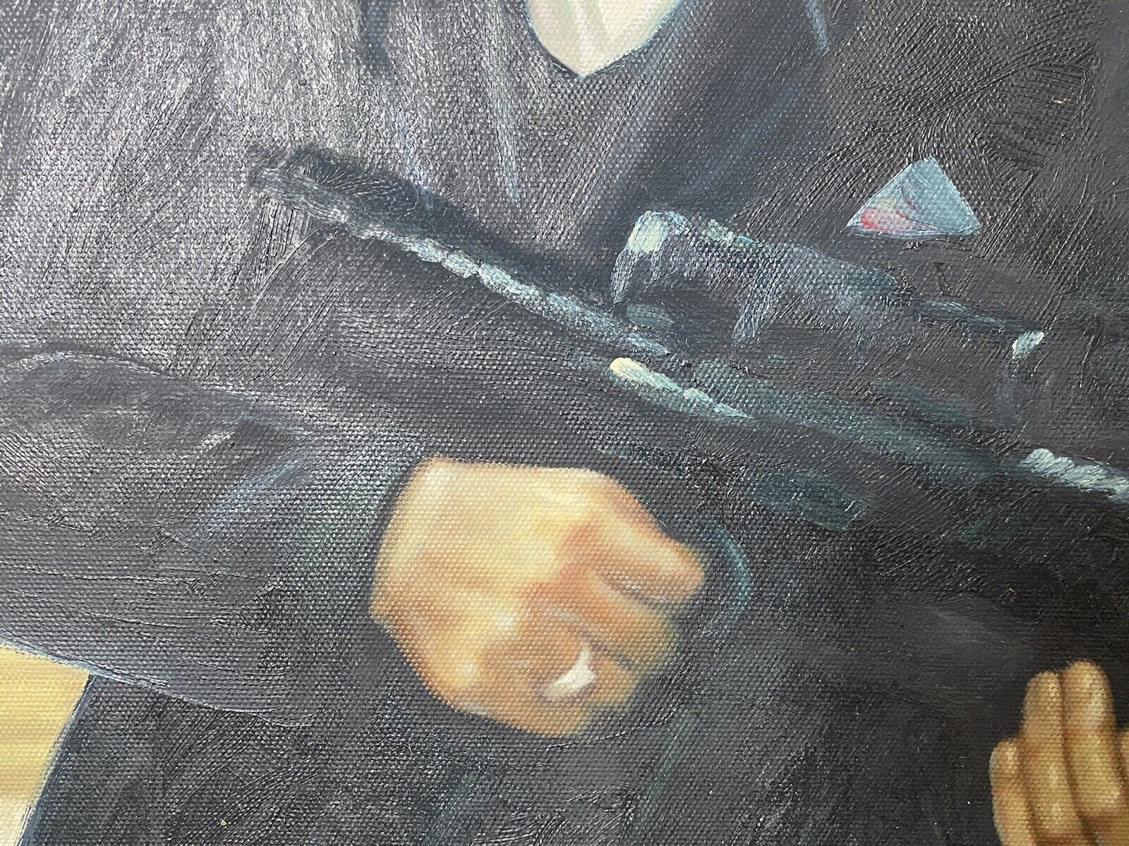 385.0 Iconic American Gangster Al Pacino ‘Scarface’ Oil Painting On Canvas photo