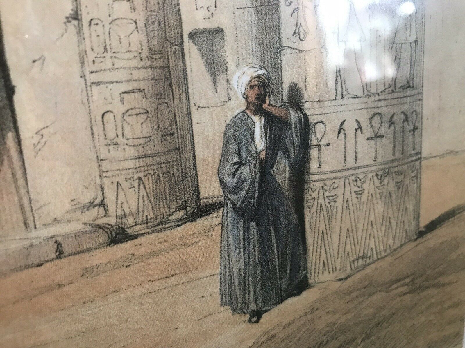 Fine Lithograph Grand Portico Of The Temple Of Philae David Roberts R.A photo vinterior