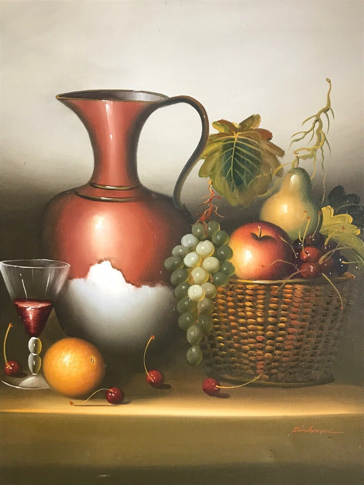 Original Work Of Art Contemporary Dutch Still Life Painting On Canvas Signed photo Art
