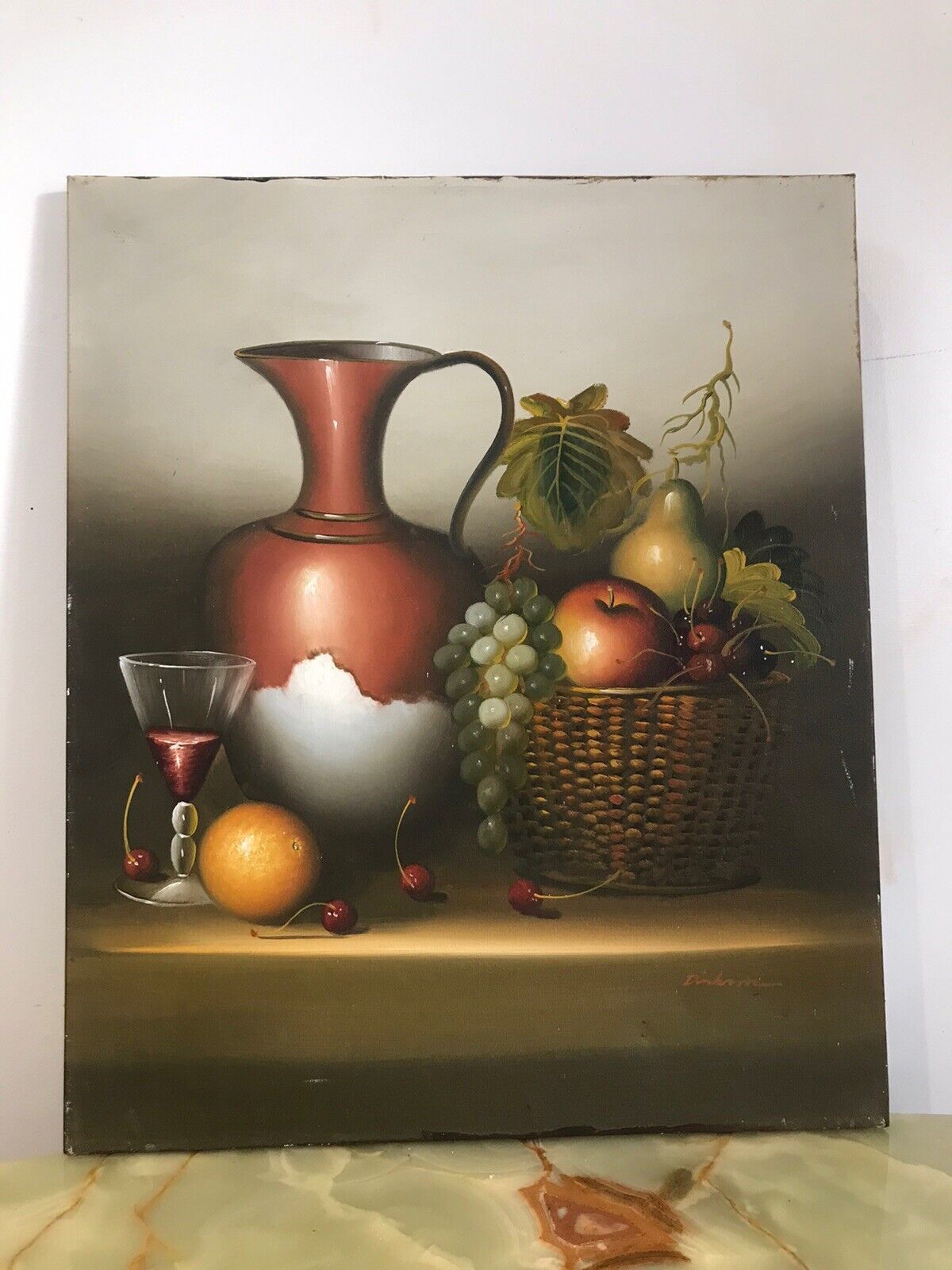 Art Original Work Of Art Contemporary Dutch Still Life Painting On Canvas Signed photo